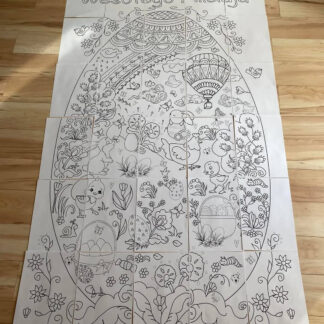 Easter Giant Coloring Poster