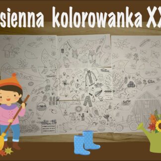 Giant Fall Coloring Poster