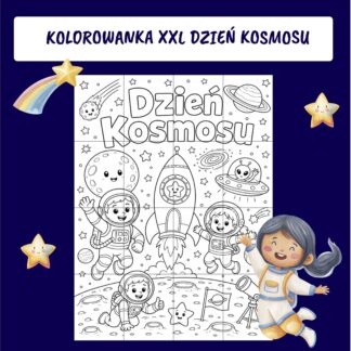 Space Day Giant Coloring Poster