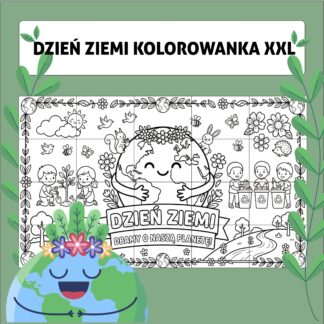Earth Day Giant Coloring Poster