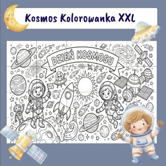 Outer Space Giant Coloring Poster